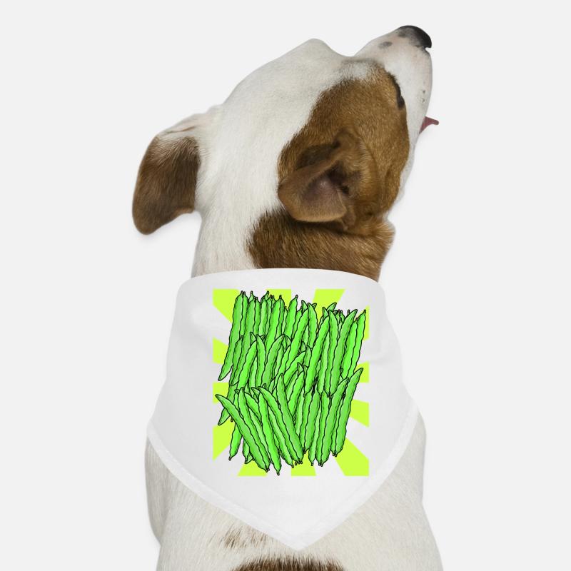 Green Bean Bean Vegetable Retro Vintage Dog Bandana