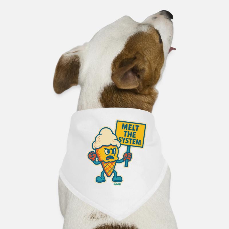 Rebellisches Eis mit „Das System schmelzen“ Hunde-Bandana