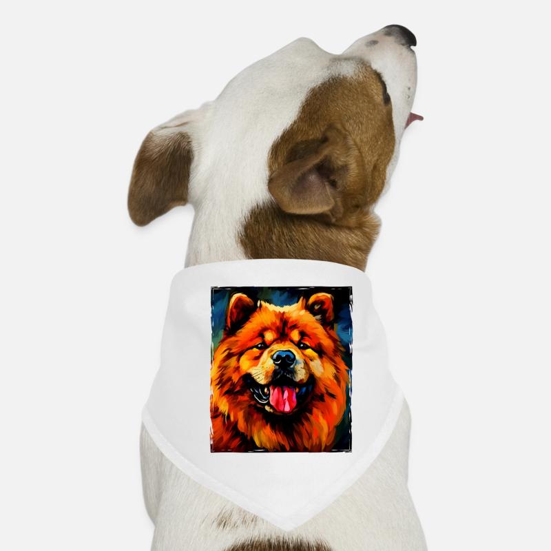 Chow Chow Portrait de chien Bandana pour chien