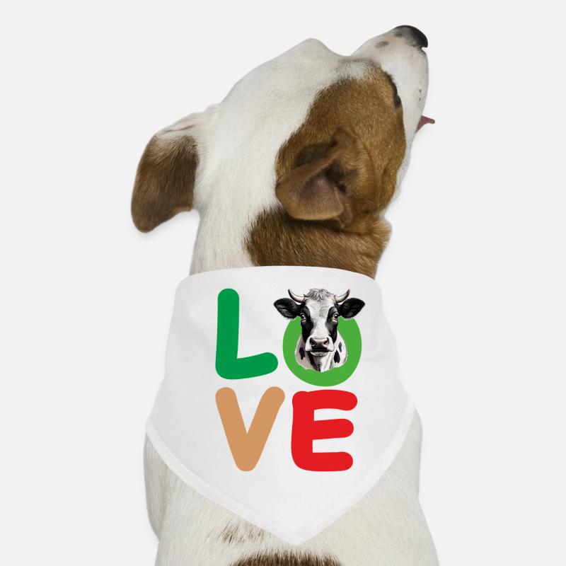 LOVE KUH Hunde-Bandana