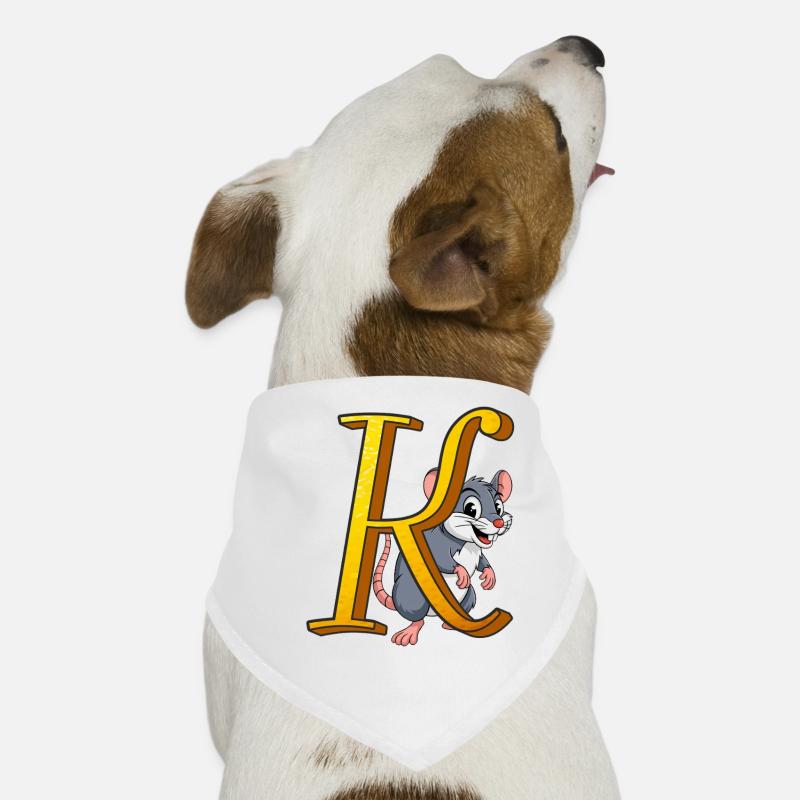 LETTER K Dog Bandana