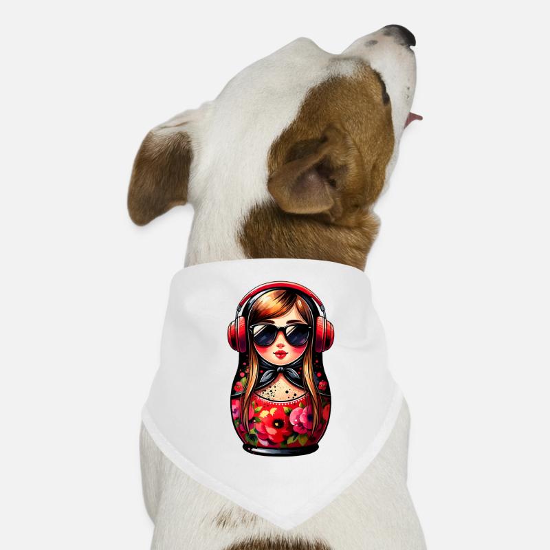 Russe Matriochka Musique Russie Russe Bandana pour chien