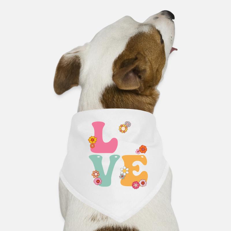 Love Medical Lab Scientist Boho Rainbow MLS Dog Bandana