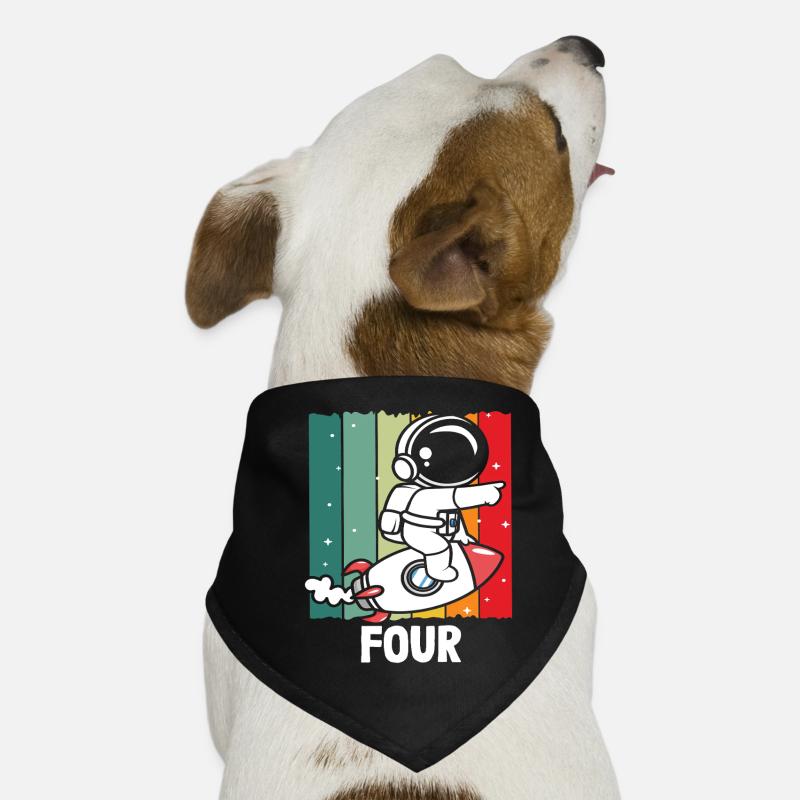 Aventure Espace Anniversaire Quatre Bandana pour chien