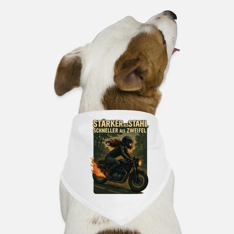 Plus fort que l’acier Plus rapide que le doute Bandana pour chien