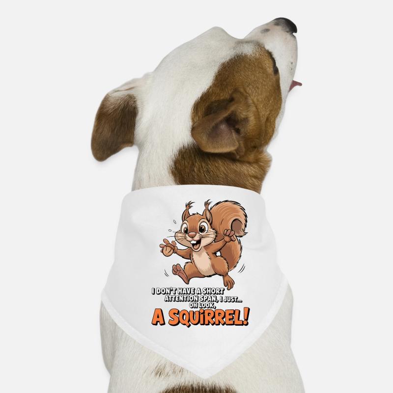 ADHS? Oh schau, ein Eichhörnchen! Hunde-Bandana