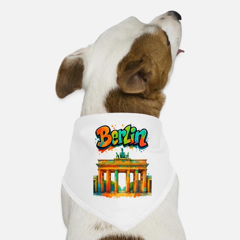 Berlin - Hunde-Bandana - Weiß