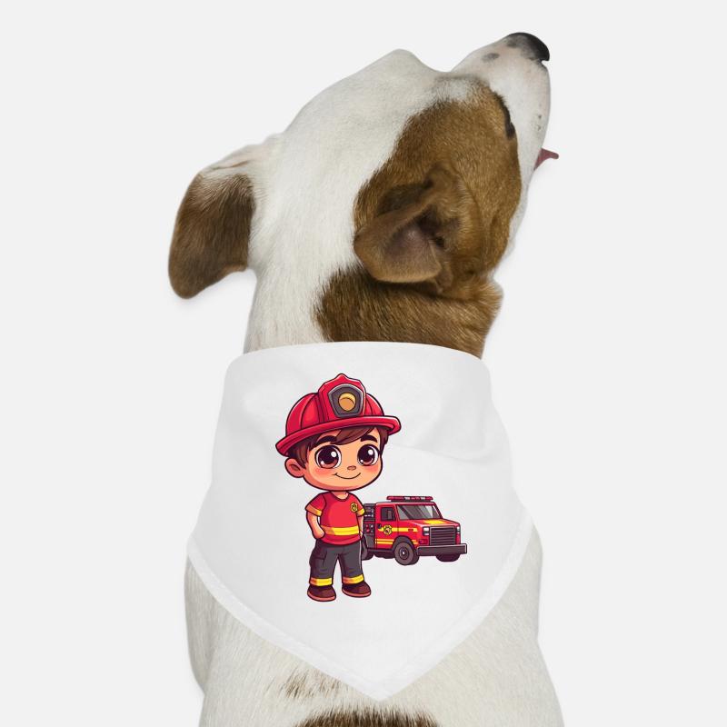 Children's Fire Brigade Dog Bandana