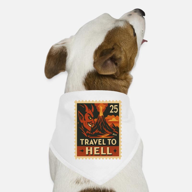 Devilish Journey to Hell as a stamp Dog Bandana