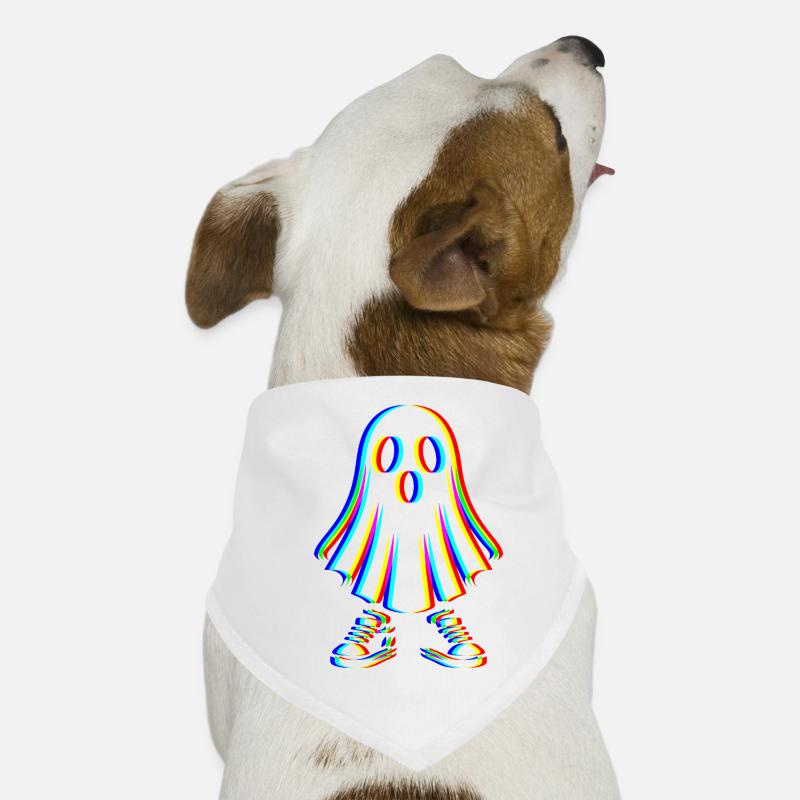 Glitch Ghost – Spooky Style Dog Bandana