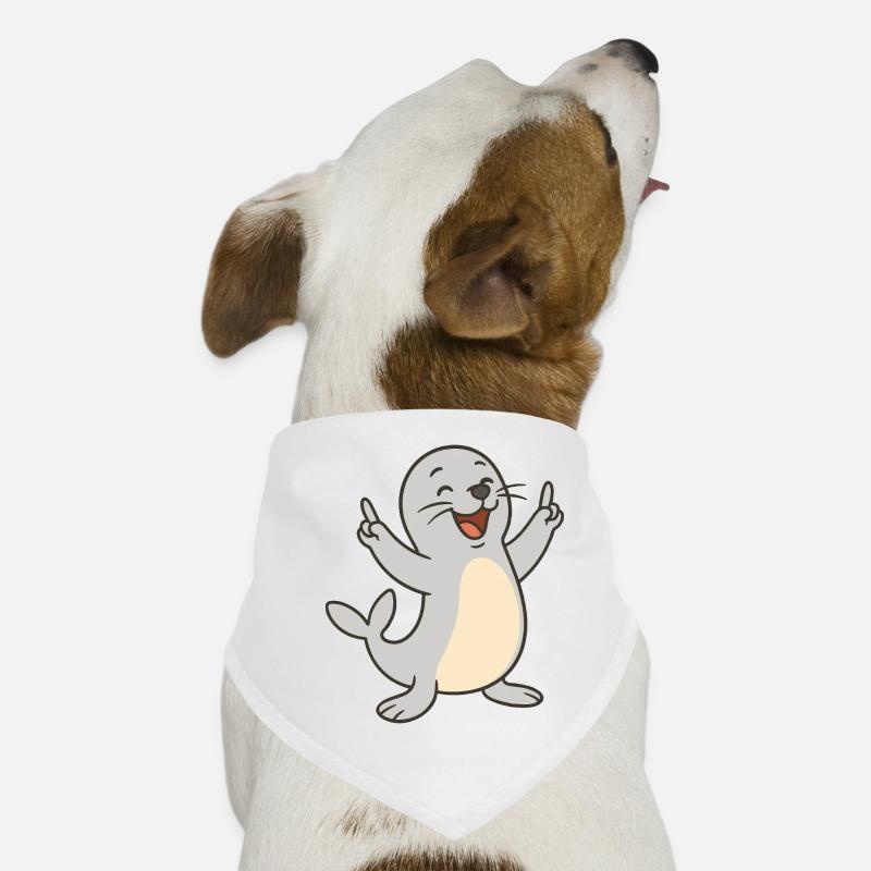 Fröhliche Robbe Hunde-Bandana