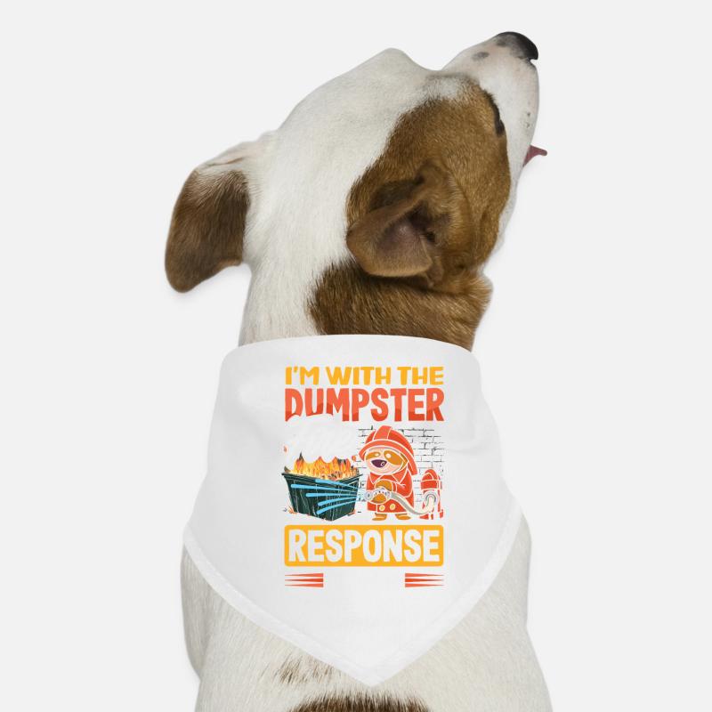 Chef d’équipe d’intervention en cas d’incendie de benne à ordures Bandana pour chien