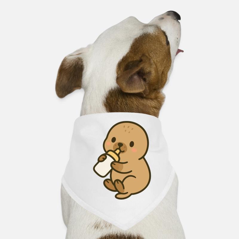 Fläschchenzeit am Meer Hunde-Bandana