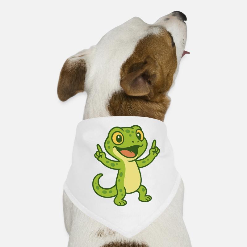 Joyeuses vibrations de gecko Bandana pour chien