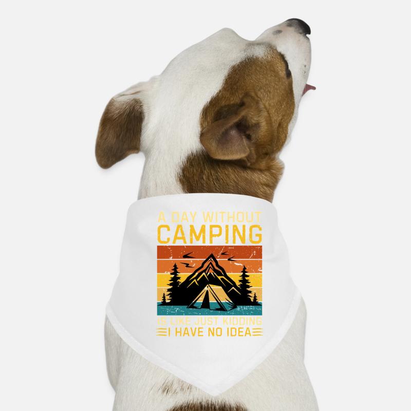 Drôle de camping dicton camping Bandana pour chien