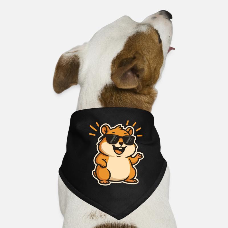 Hamster décontracté avec des lunettes de soleil Bandana pour chien