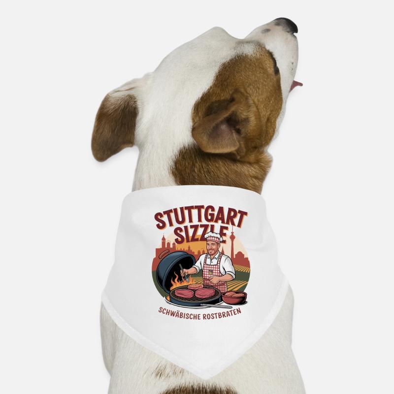 Rôti de bœuf souabe Sizzle de Stuttgart Bandana pour chien