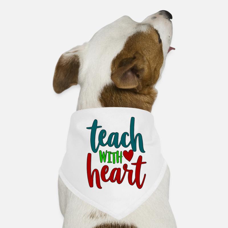 Enseigner avec le cœur Enseignant Dire Bandana pour chien