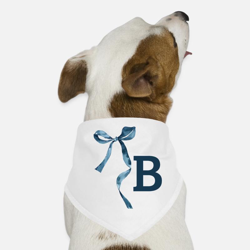Monogramm b Geschenkidee Hunde-Bandana