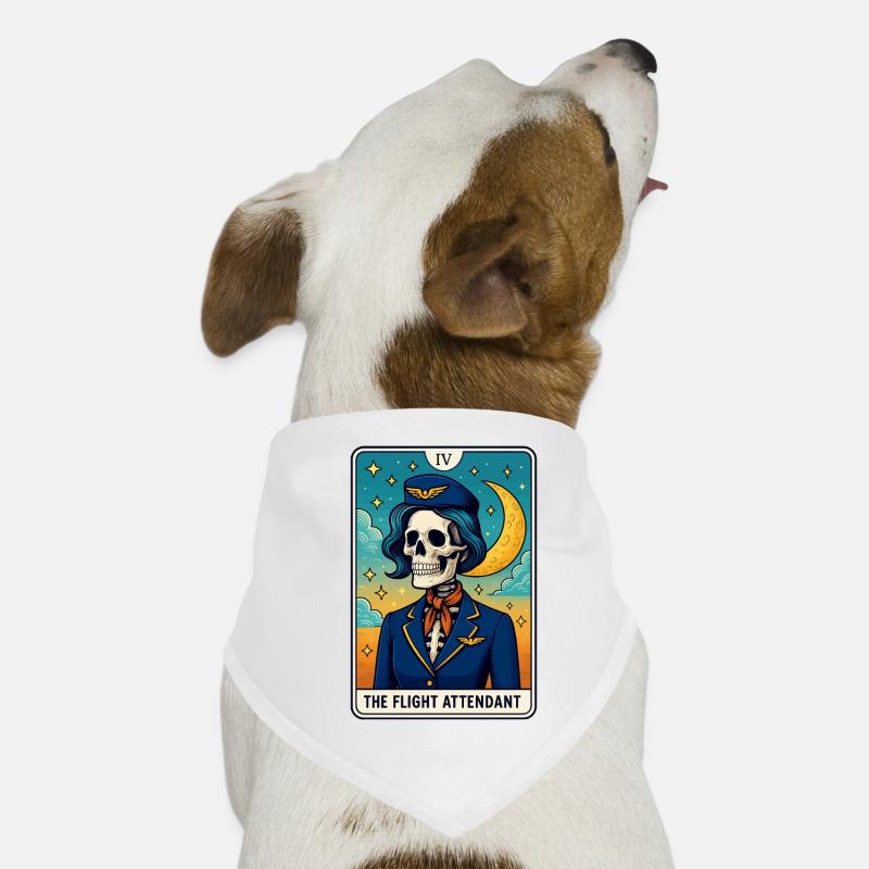 Skull Pilotin Tarot Design Hunde-Bandana