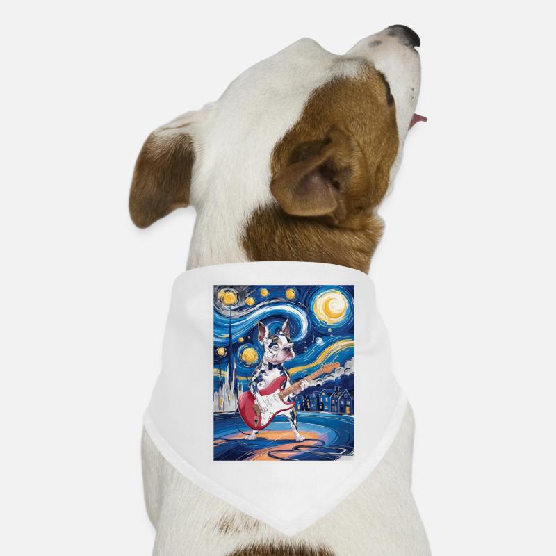 Boston Terrier de la nuit étoilée Bandana pour chien