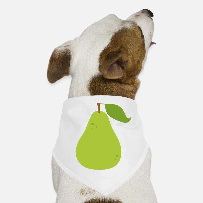 Illustration de poire vert vif Bandana pour chien
