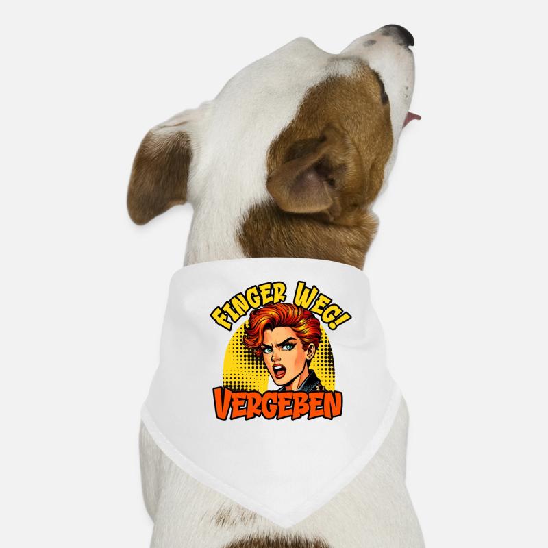 Malle HANDS OFF FORGIVEN Drôle Bandana pour chien