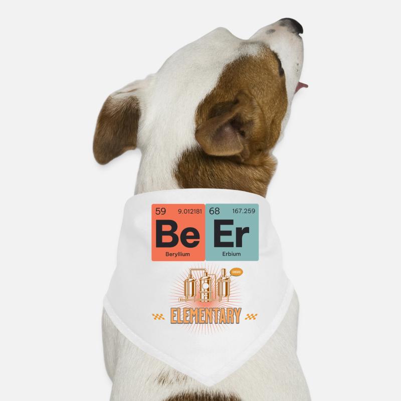 Science-Inspired Elemental BeerT-Shirt Design Dog Bandana