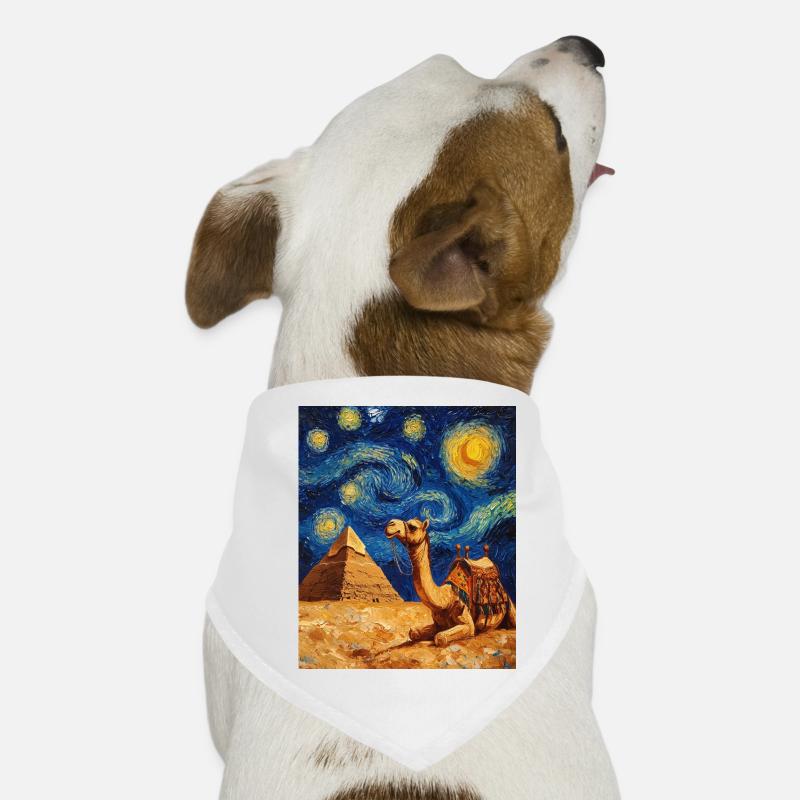 Camel Van Gogh Style Starry Dog Bandana