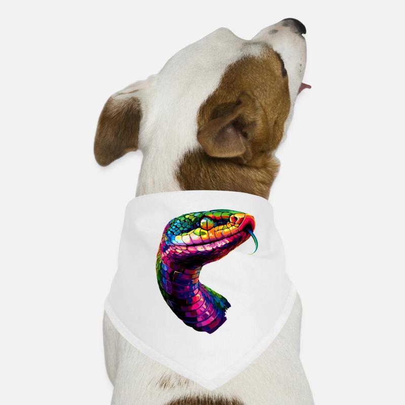 Schlange Python Kobra Klapperschlange Schlangen Hunde-Bandana