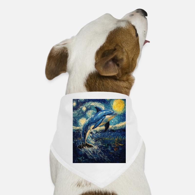Delfin Style Van Gogh Étoilé Bandana pour chien