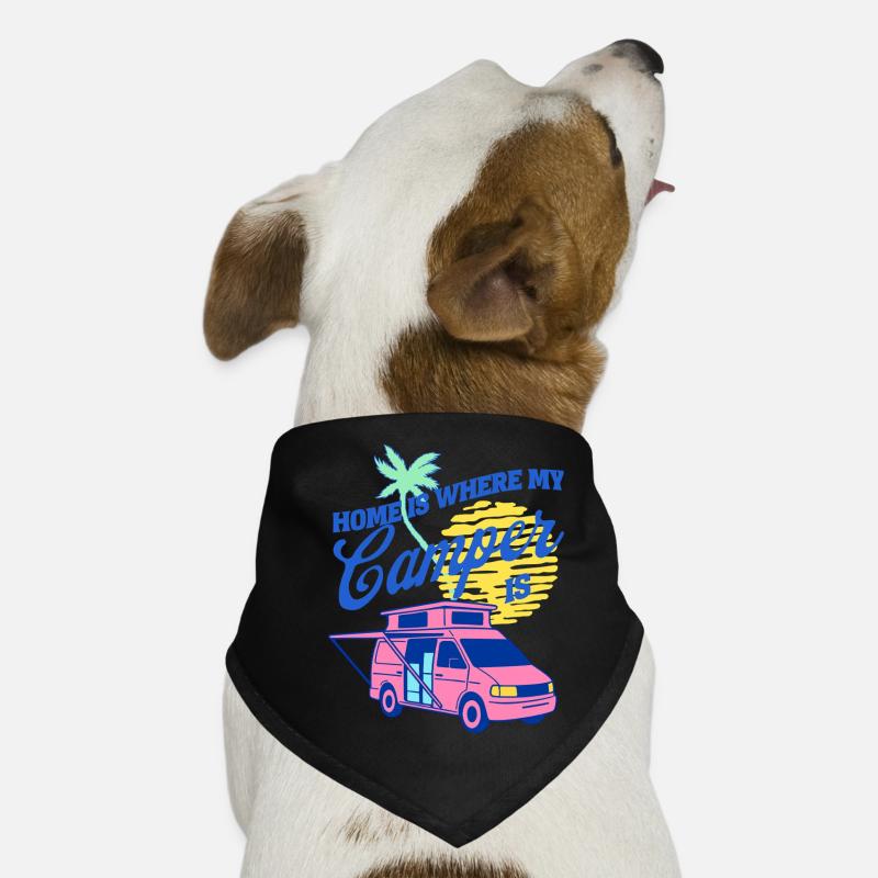 Home is Where My Camper Is Van Design Dog Bandana