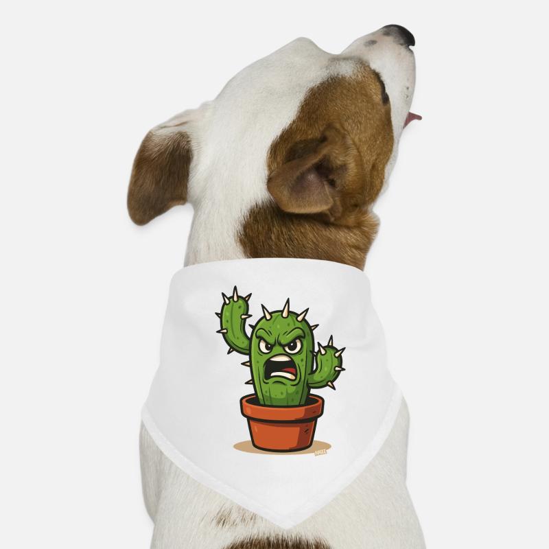 Cactus en colère en pot Bandana pour chien