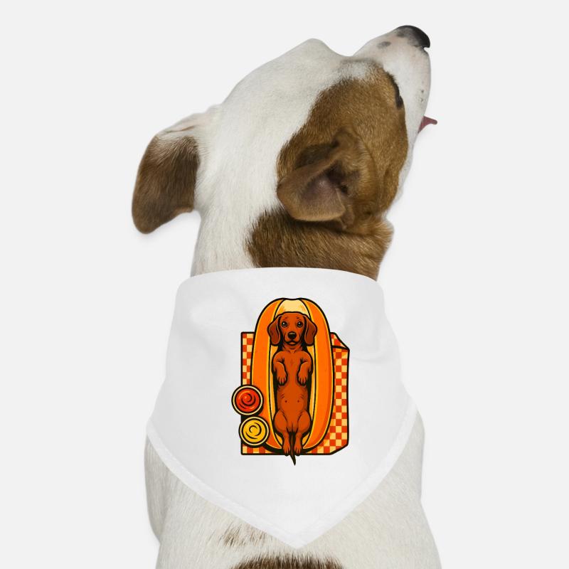 Dachshund in a Hot Dog Bun Dog Bandana