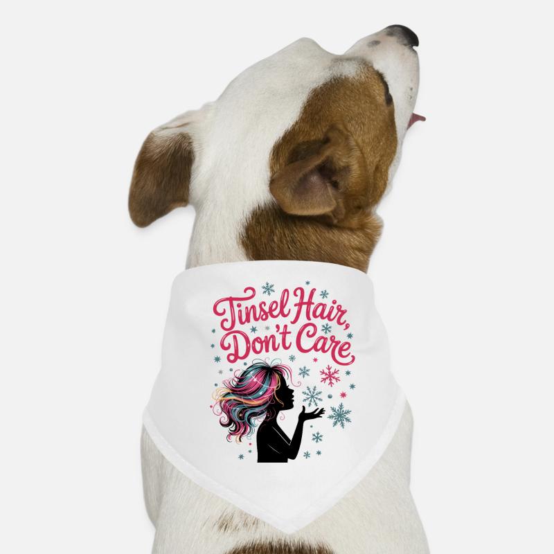 Cheveux clinquants ne s’en soucient pas Bandana pour chien