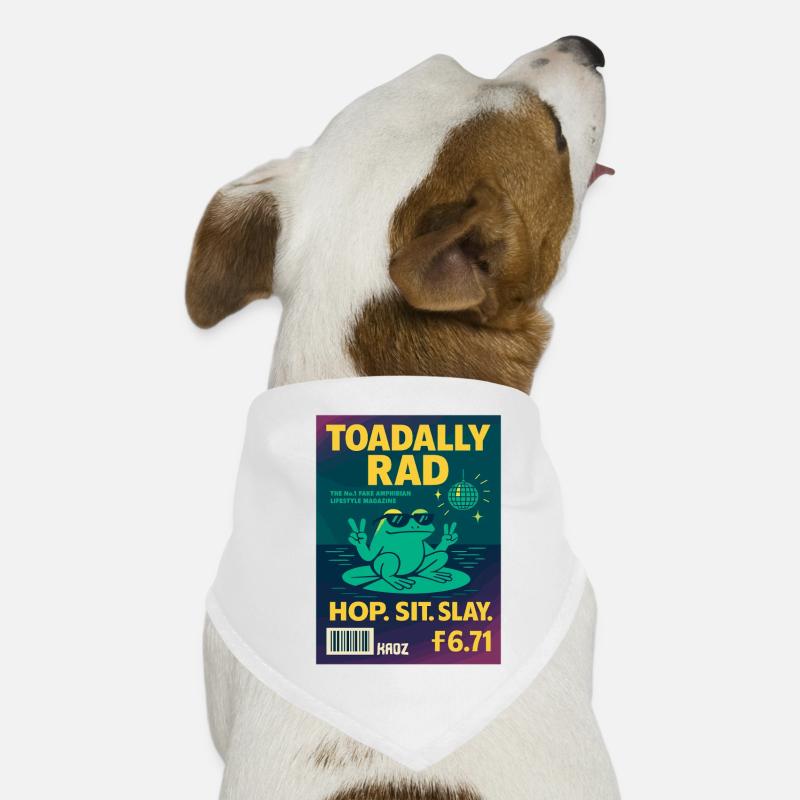 Magazine Grenouille Disco Rad Toadally Bandana pour chien