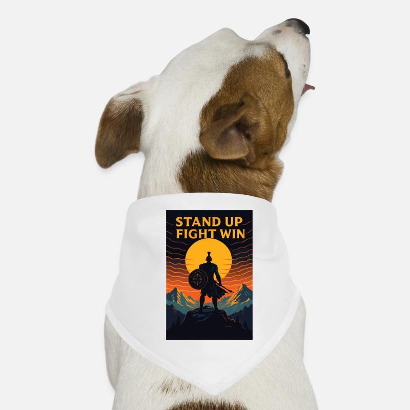 Debout Combat Gagner Guerrier Bandana pour chien