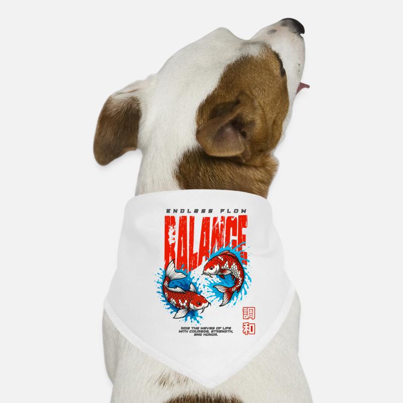 Poisson Koi - Équilibre Bandana pour chien