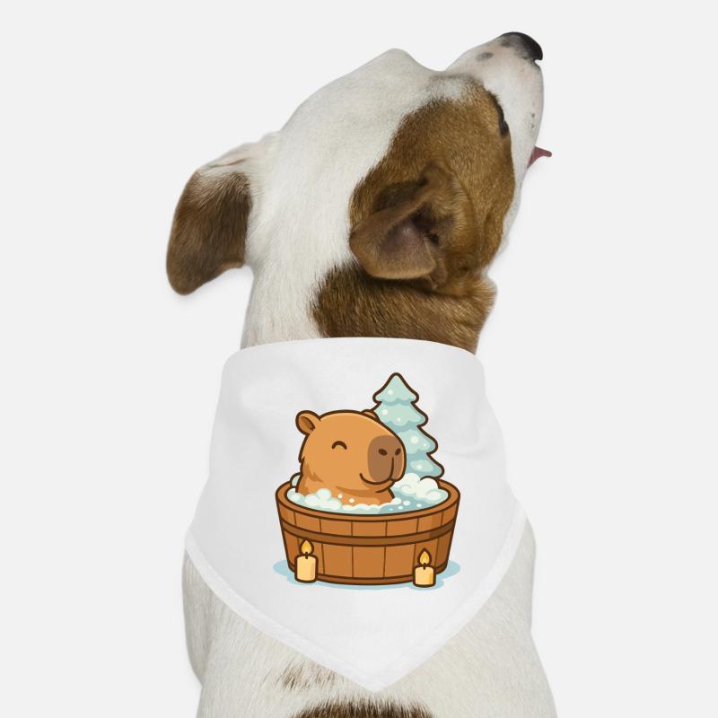 ✨ Wellness Capybara – Noël Bandana pour chien