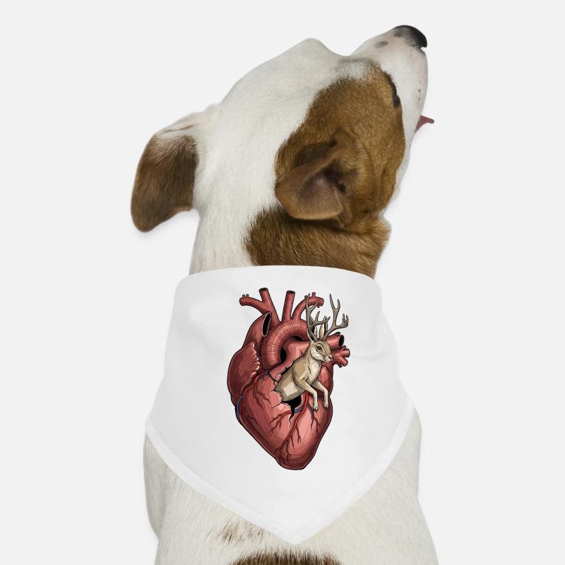Cœur Jackalope Bandana pour chien