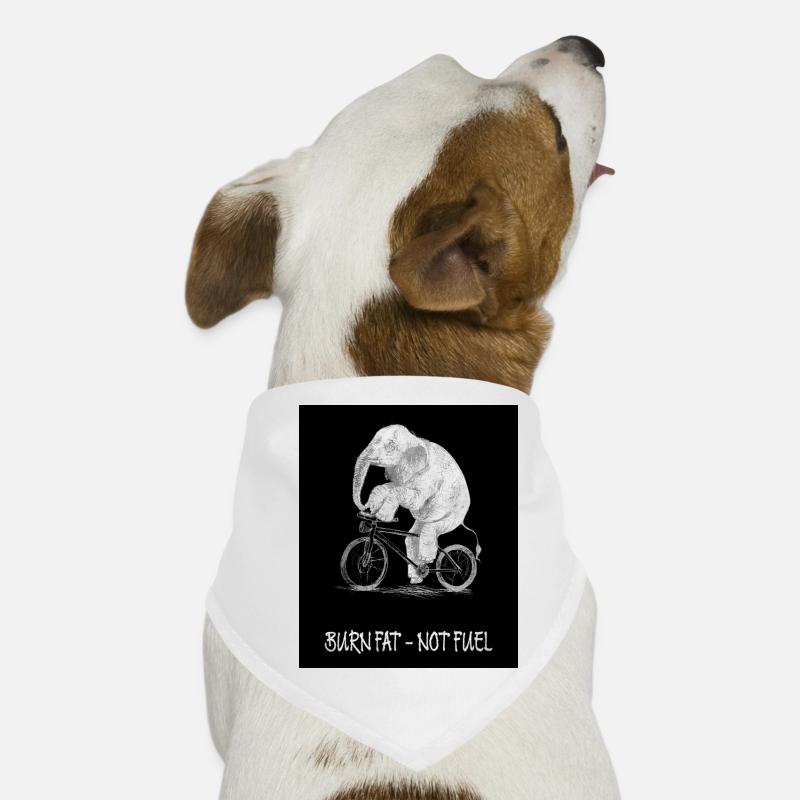 Burn Fat – Not Fuel Funny Bicycle Elephant Dog Bandana