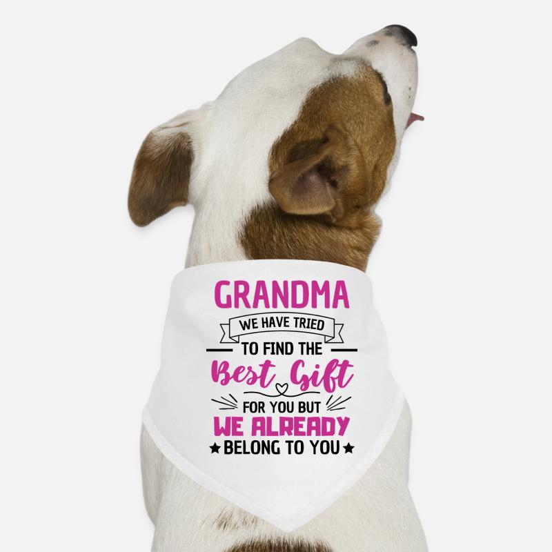 Süße Oma Sagt Großmutter Liebe - Hunde-Bandana - Weiß