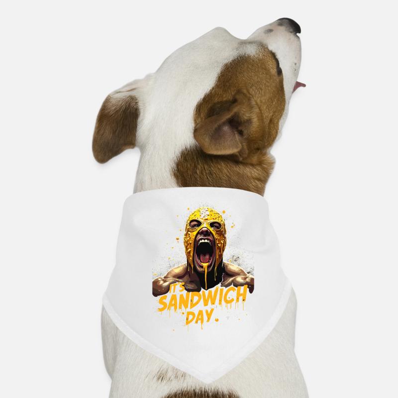 Sandwich Day Power Mask Dog Bandana