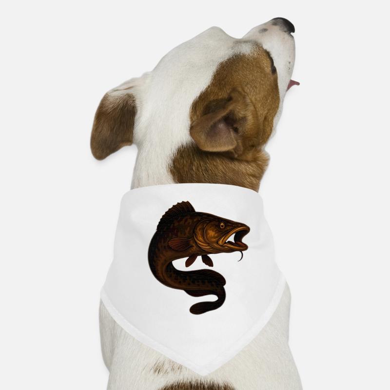 Carpe dynamique dans l’eau Bandana pour chien