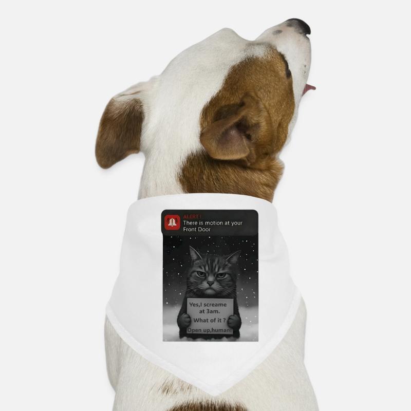 Cat a un message pour vous - Funnier Bandana pour chien