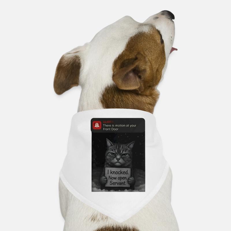 Cat a un message pour vous - Funnier Bandana pour chien