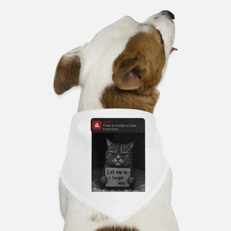 Cat has a message for you - Funnier Dog Bandana