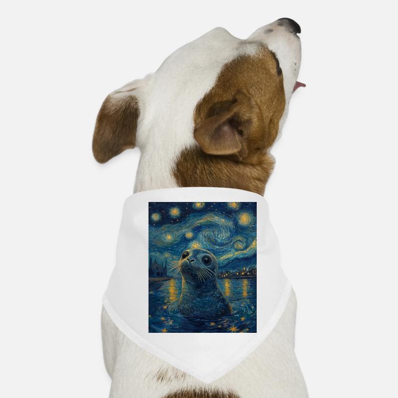 Robbe Van Gogh Style Starry Night Dog Bandana