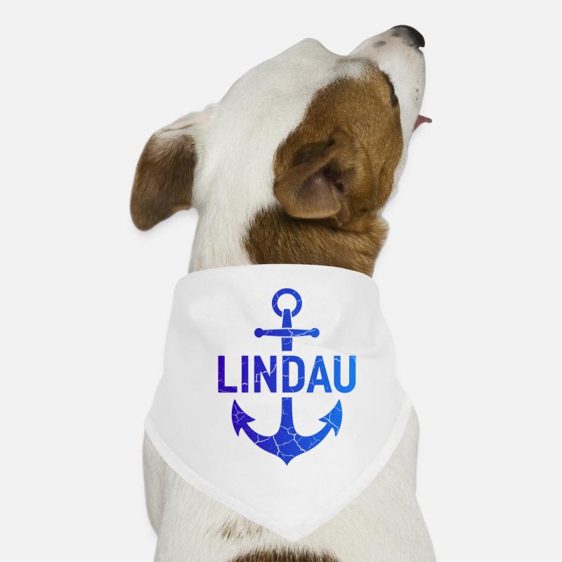 Point d’ancrage Lindau Lac de Constance Bandana pour chien