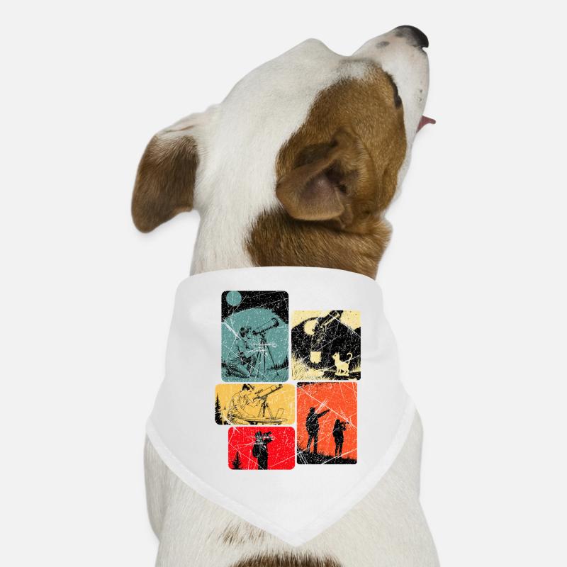 Système solaire, télescope, observation des étoiles Bandana pour chien